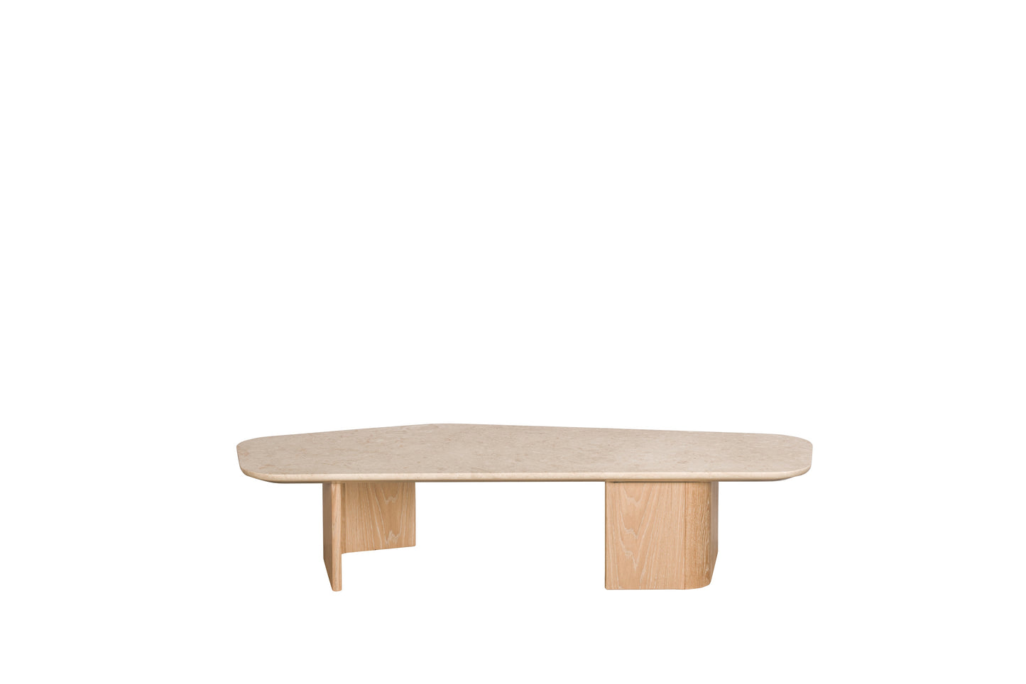 Omada Large Coffee Table with Marble top - Natural wash