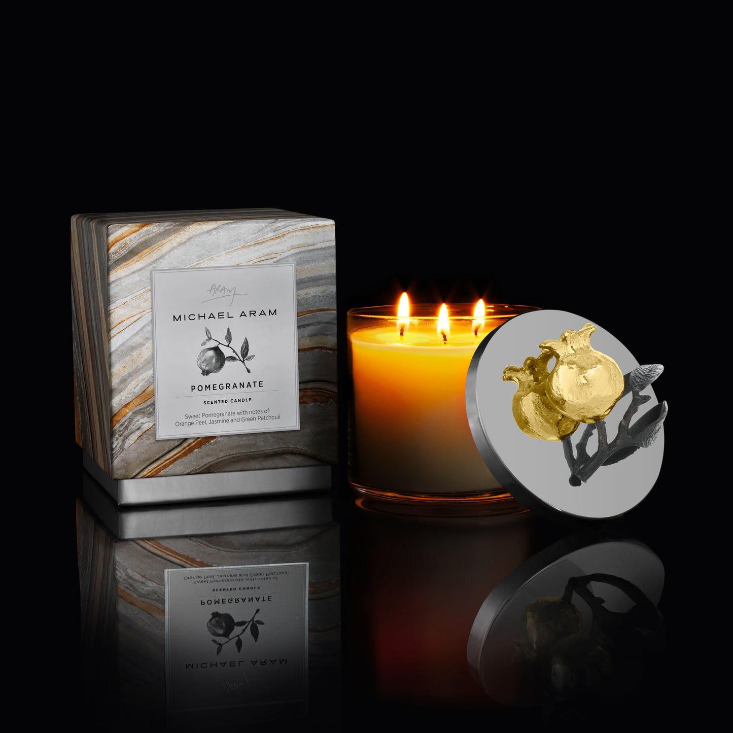 Pomegranate Gold Candle
