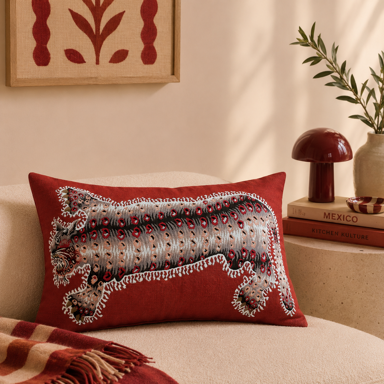 Tiger Cushion Cover — Jean Lurçat Collection by jules pansu — view 6 | Amier Home
