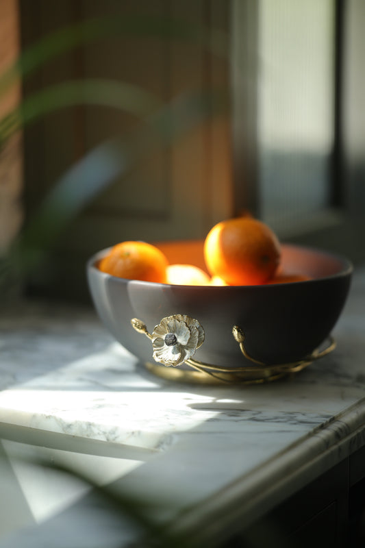 Anemone Wood Bowl | Michael Aram