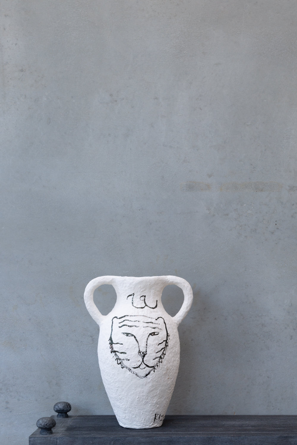 Tiger Vase (Large) by Rizz