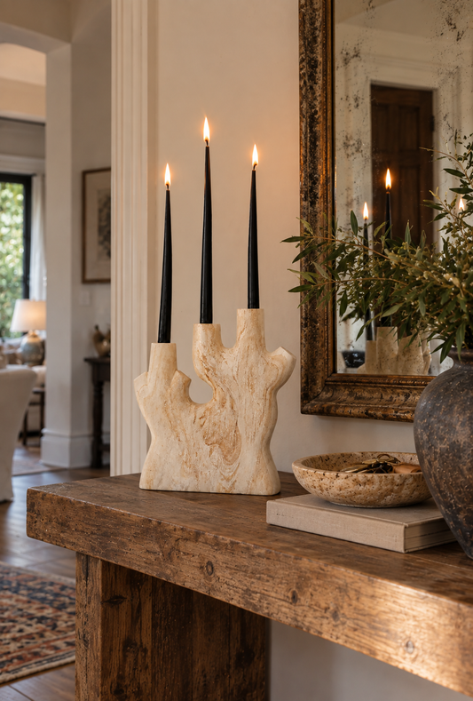 Candle Holder | Woodstone Coral