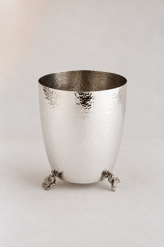 White Orchid Waste Basket | Michael Aram