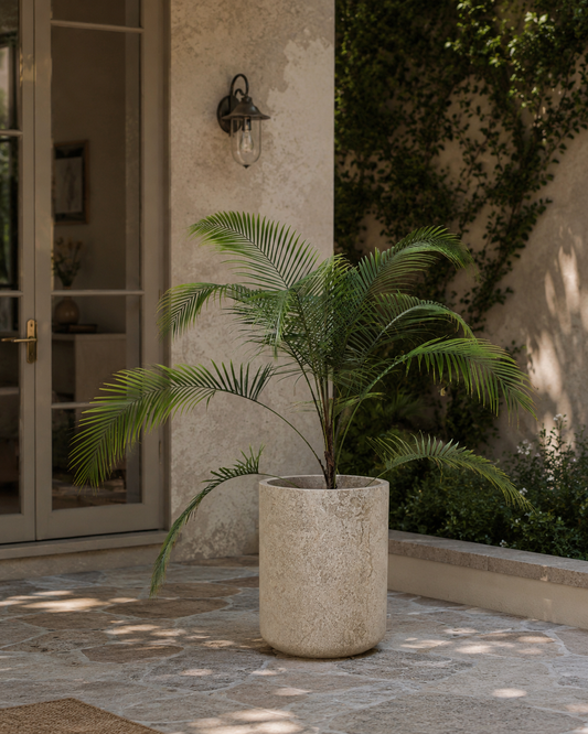 Mediterranean Planter — White Marble by Cita Mulya | Amier Home