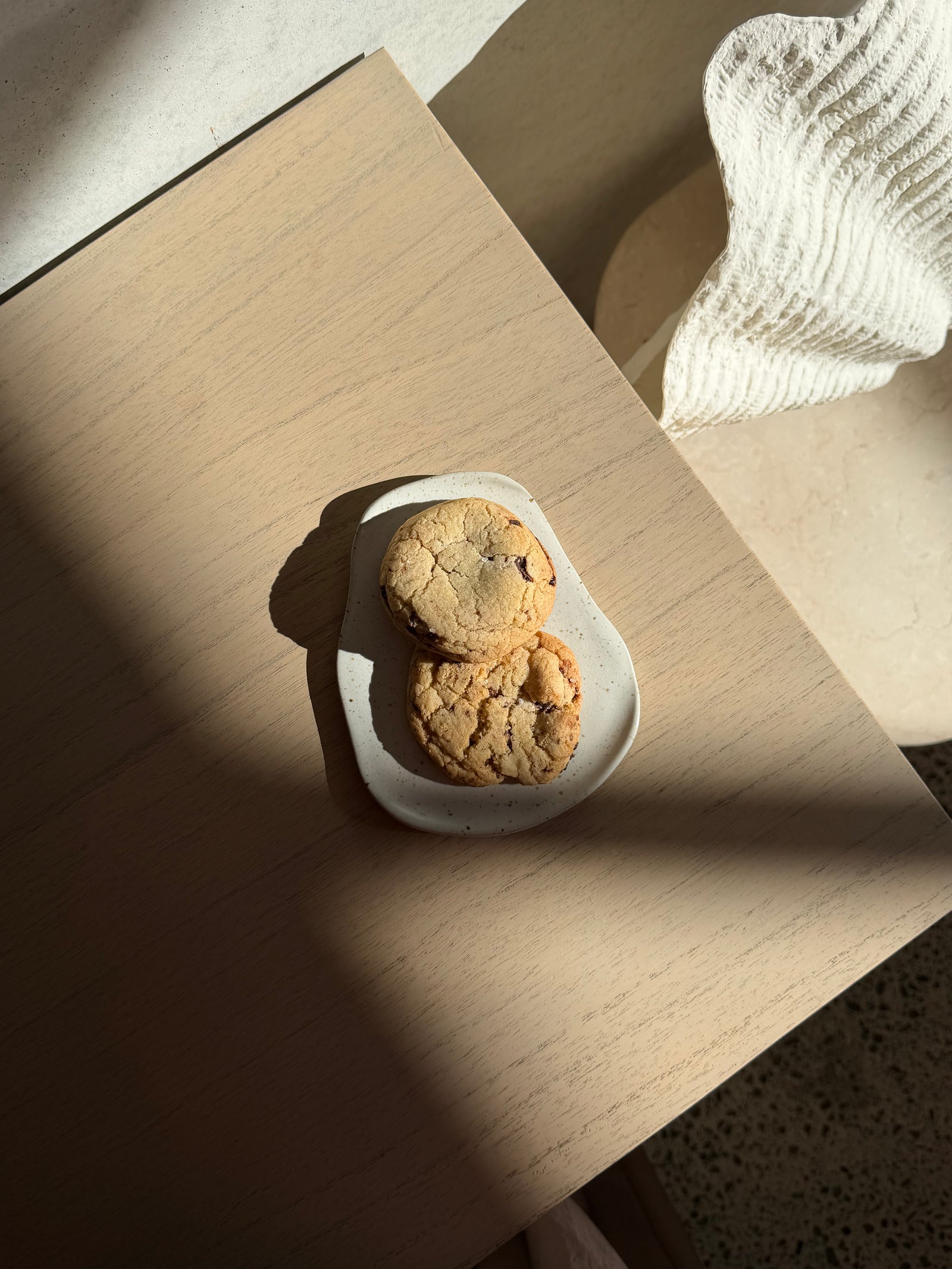 organic shaped saucer coffee plate
