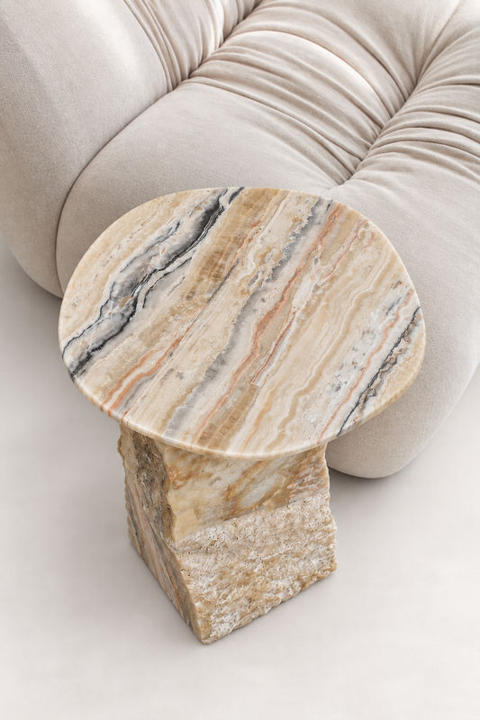 Table d'appoint en pierre