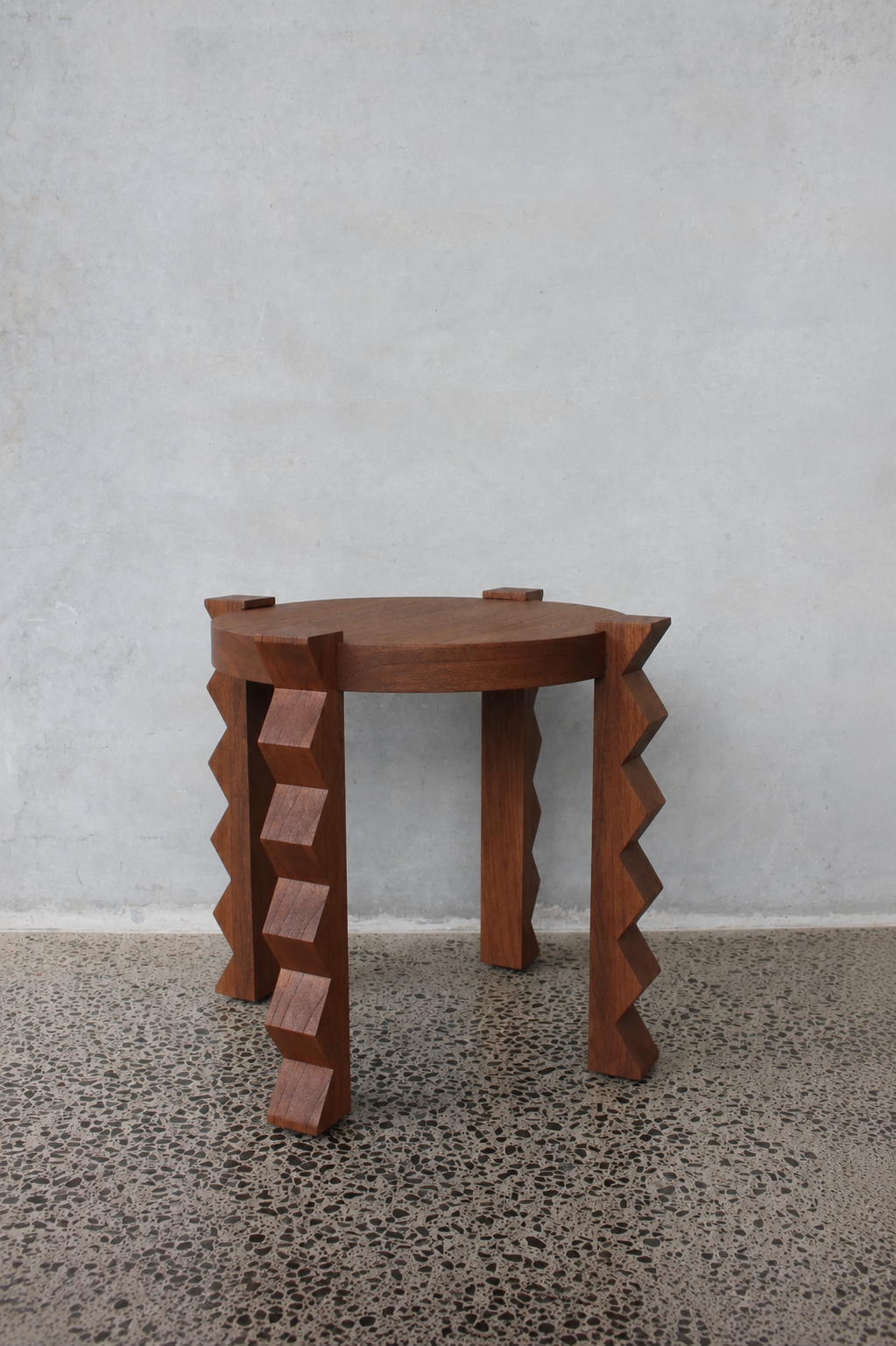 Zig Zag — Side Table by Maison Sauvage — view 2 | Amier Home