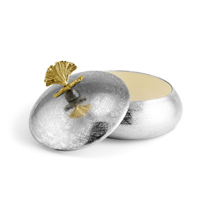 Butterfly Ginkgo Round Trinket Box | Michael Aram Michael Aram