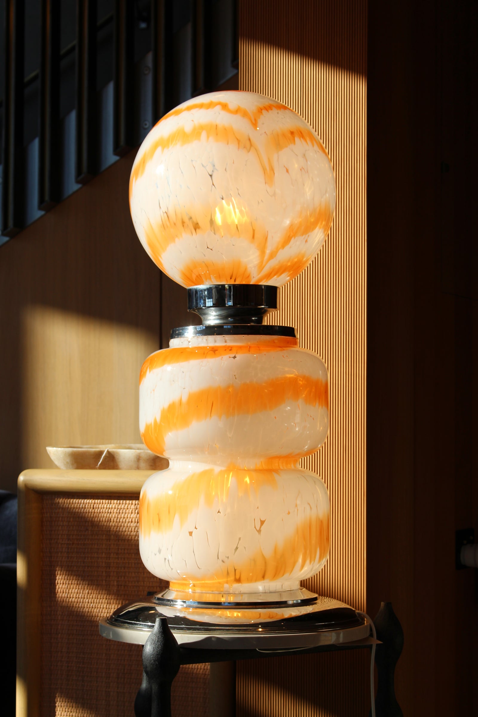 1970s Italian Murano Glass Lamp | By Carlo Nason Carlo Nason
