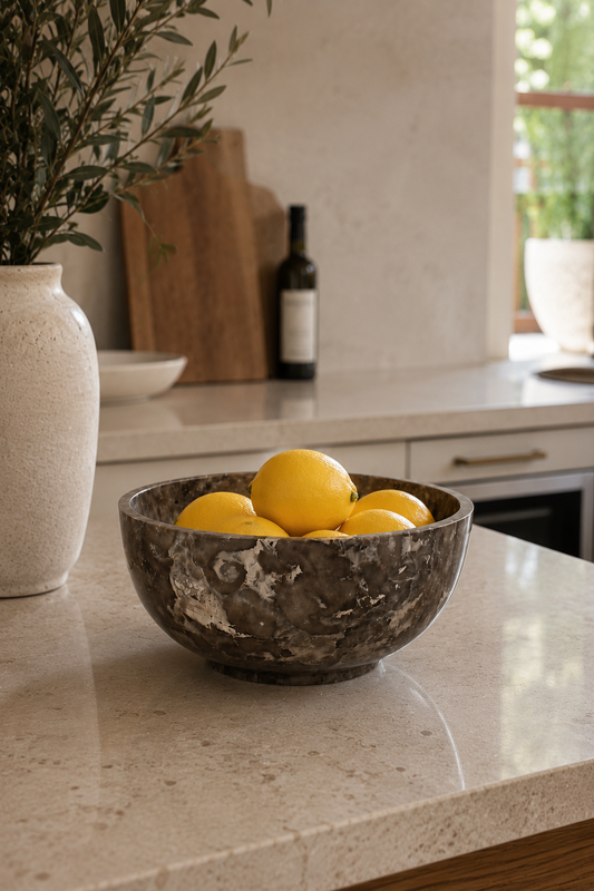 Bowl | Grey Marble