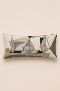 Still Life with Bottle, Sole, and Ewer 1946 — Picasso Collection Cushion Cover by jules pansu — view 2 | Amier Home