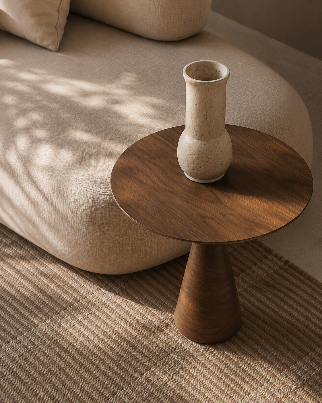 Lina Vase — Sandstone by Cita Mulya — view 2 | Amier Home