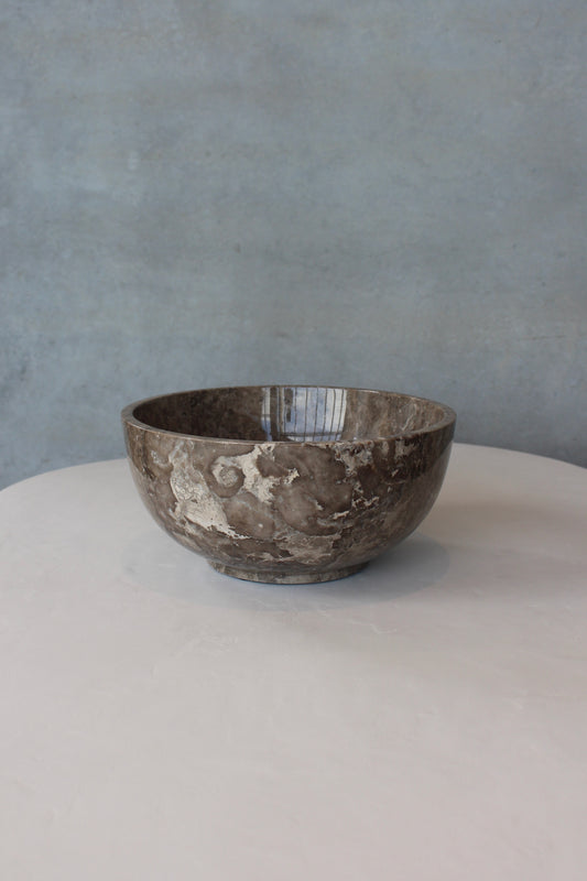 Grey marble bowl