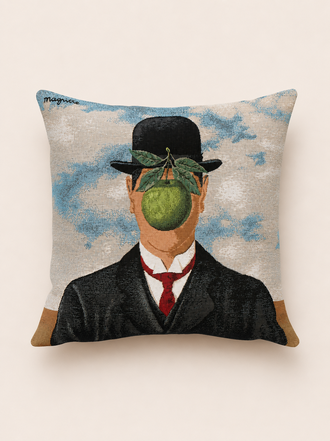The Great War 1964 Cushion Cover (René Magritte Collection) by jules pansu — view 2 | Amier Home