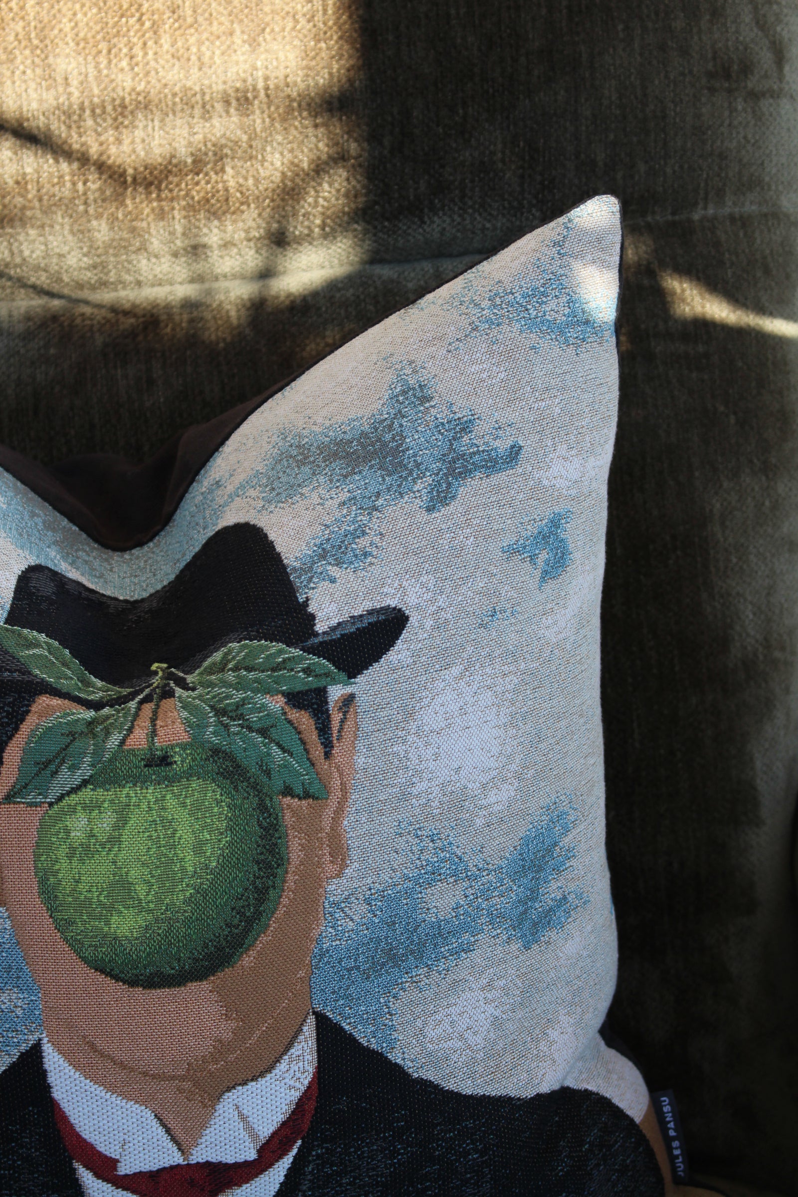 The Great War 1964 Cushion Cover (René Magritte Collection) by jules pansu — view 3 | Amier Home
