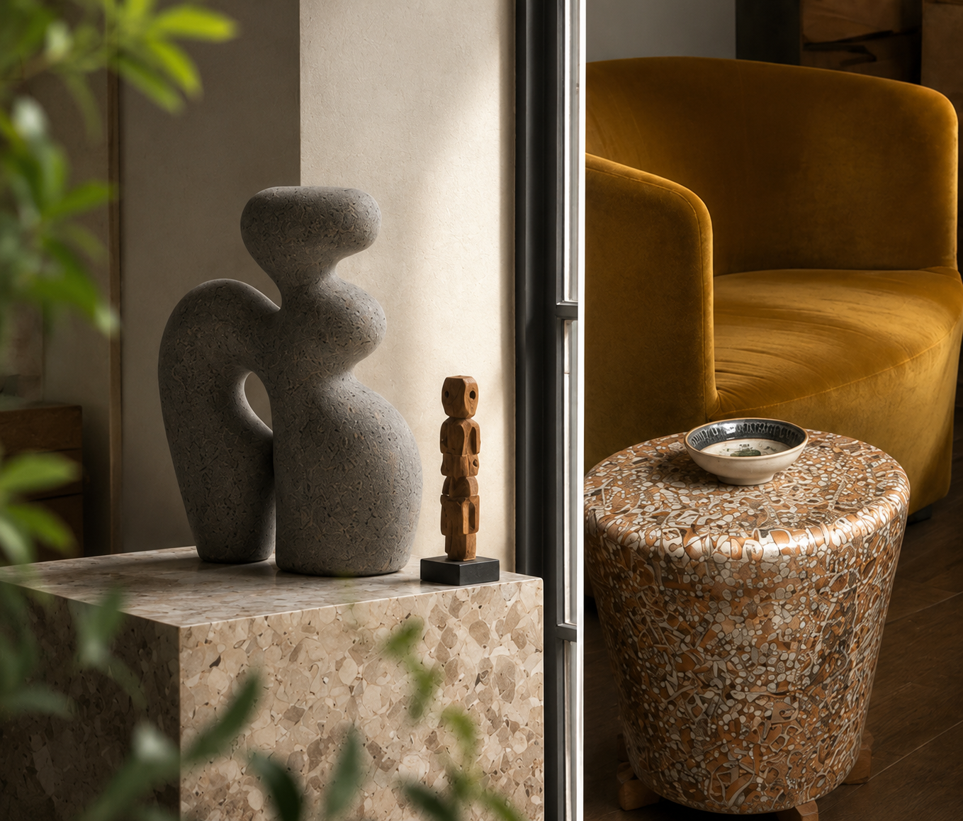 abstract stone sculpture