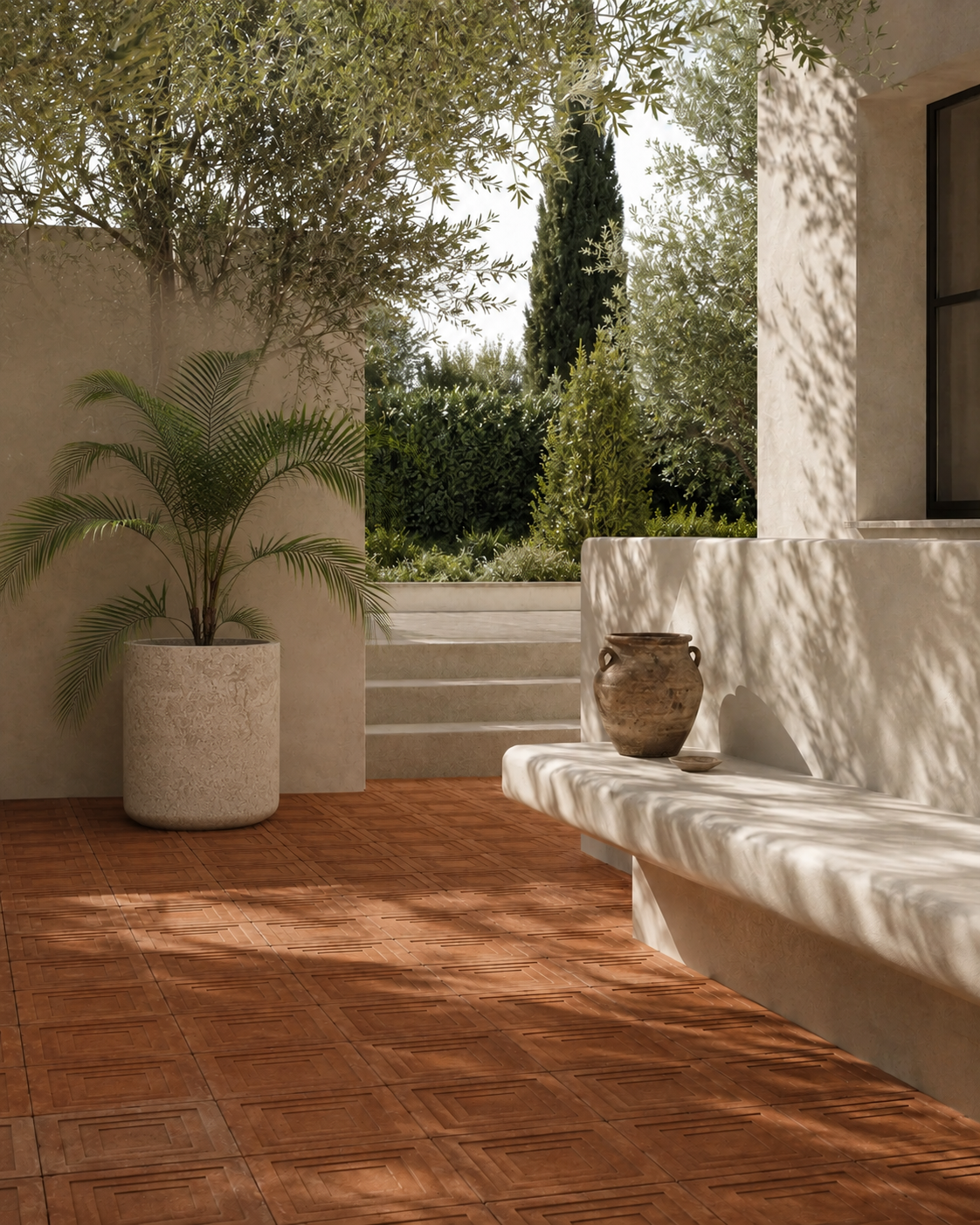 Mediterranean Planter — White Marble by Cita Mulya — view 4 | Amier Home