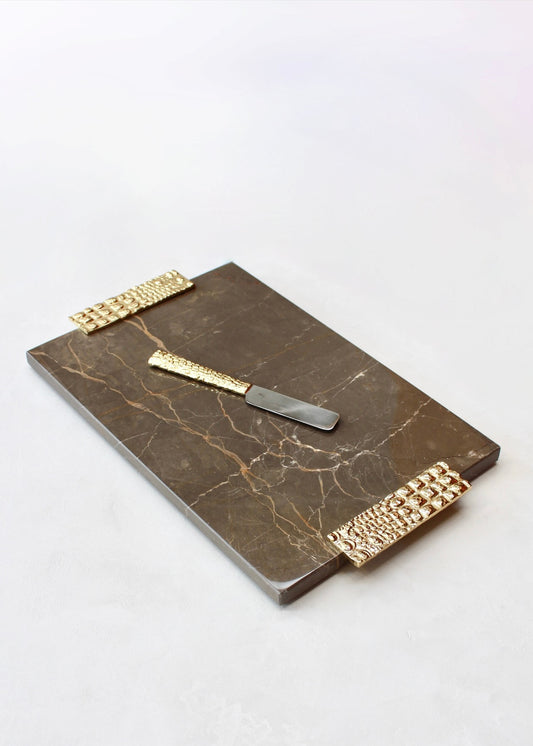 Safari Luxe Large Cheese Board with Knife