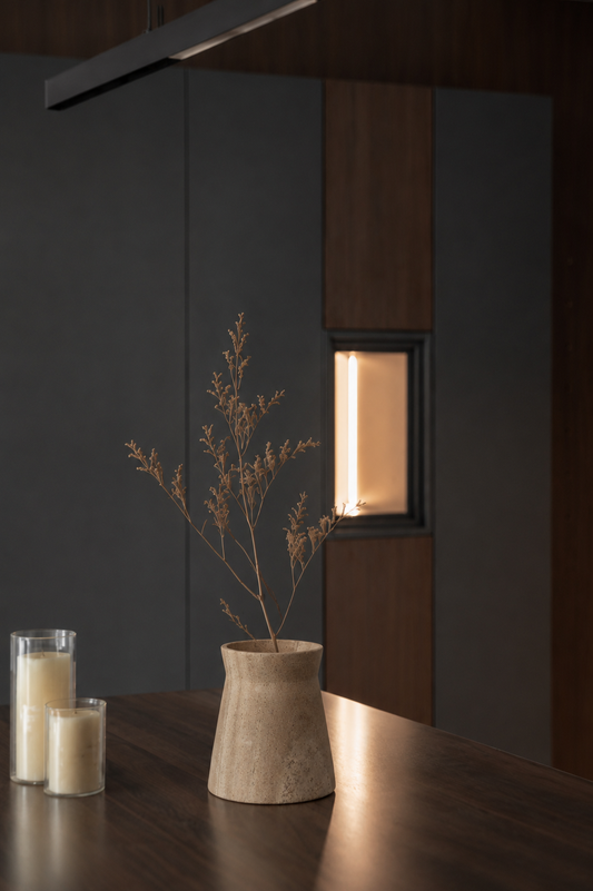 Vase — Woody Sandstone by Cita Mulya | Amier Home