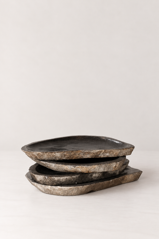 Organic Cut Tray | River Stone