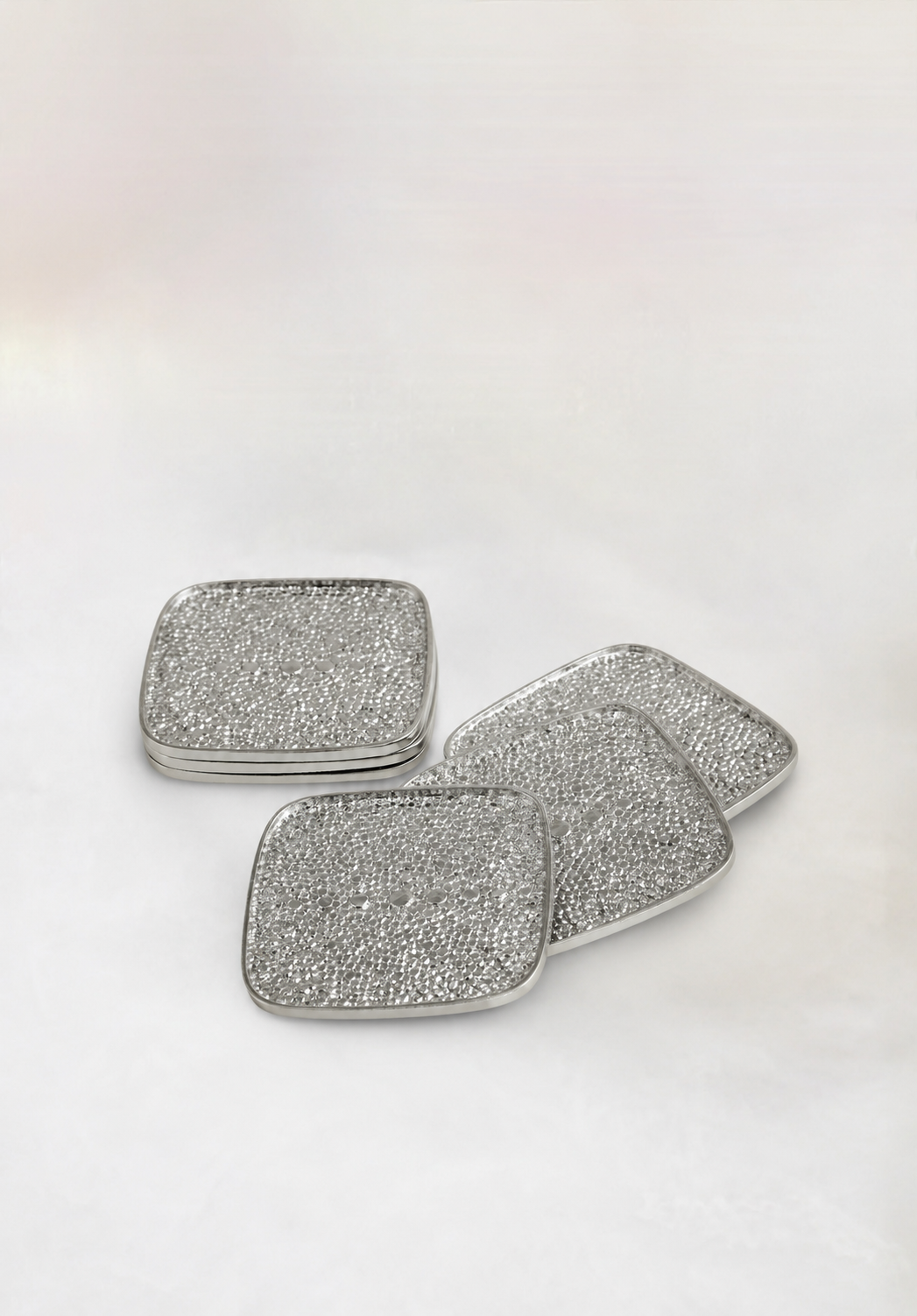 Shagreen Coaster Set — Michael Aram — view 5 | Amier Home