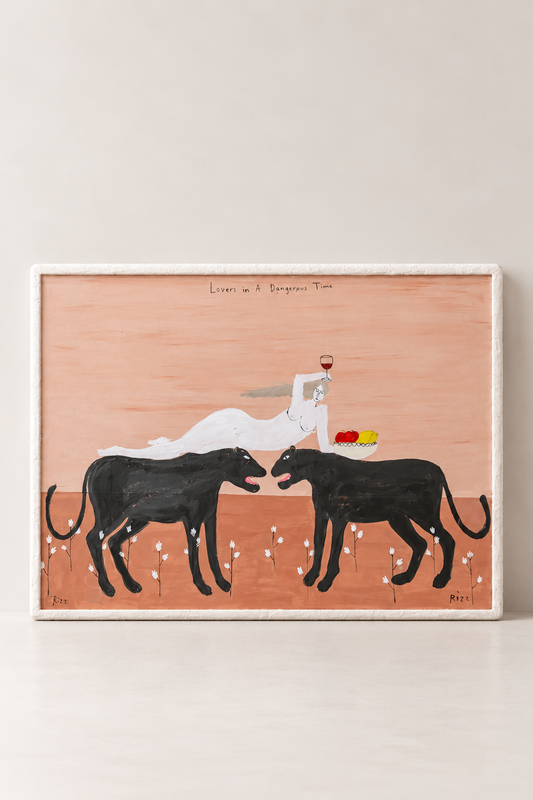 Lovers in a Dangerous Time Painting | By Rizz