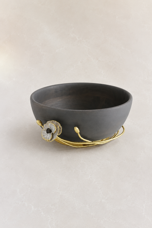 Anemone Wood Bowl | Michael Aram