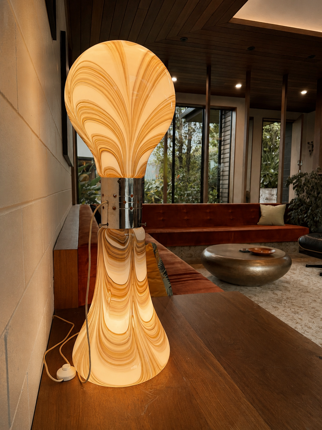 1970s Italian Brillo Lamp — By Carlo Nason — view 2 | Amier Home