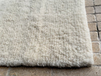 Luxury Organic Rug Silver Grey 100%  alpaca real wool