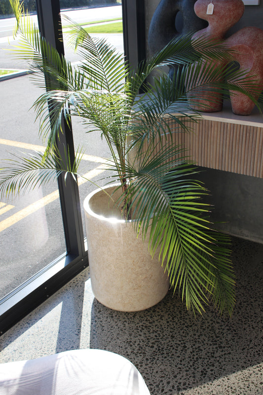 Mediterranean White Marble Planter