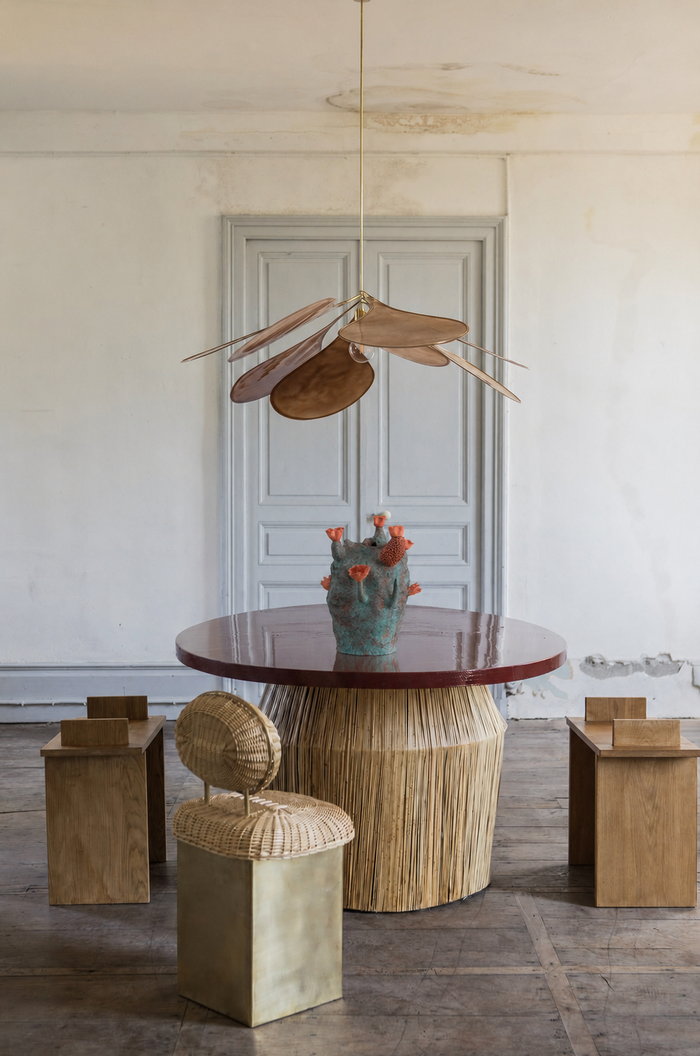 Blue Tree Vase — Handcrafted Sculpture by Nebula Craftwork — view 5 | Amier Home