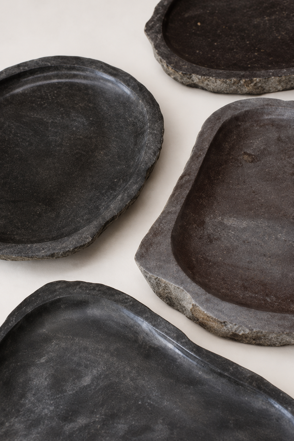 Organic Cut Tray | River Stone