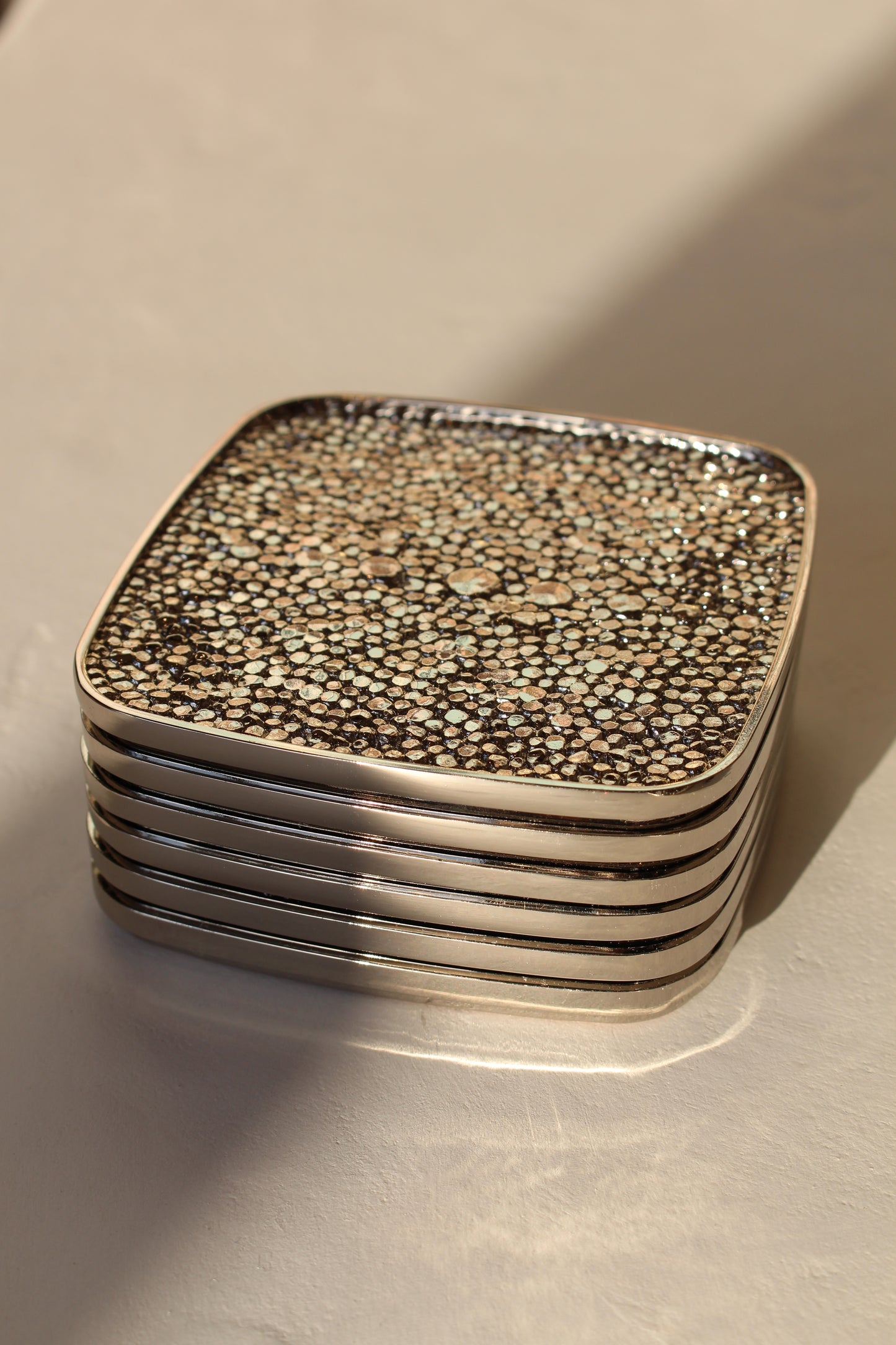 Shagreen Coaster Set