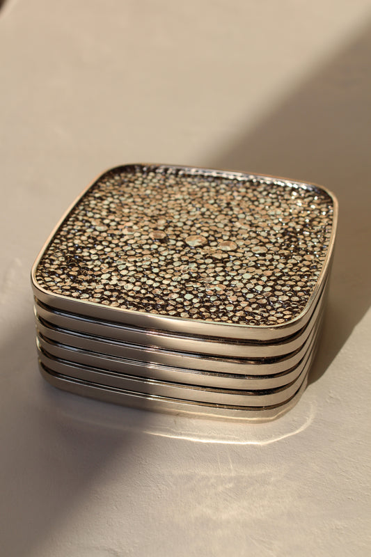 Shagreen Coaster Set