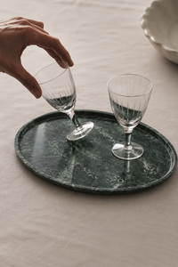 Oval Tray — Green Parade by Cita Mulya — view 2 | Amier Home
