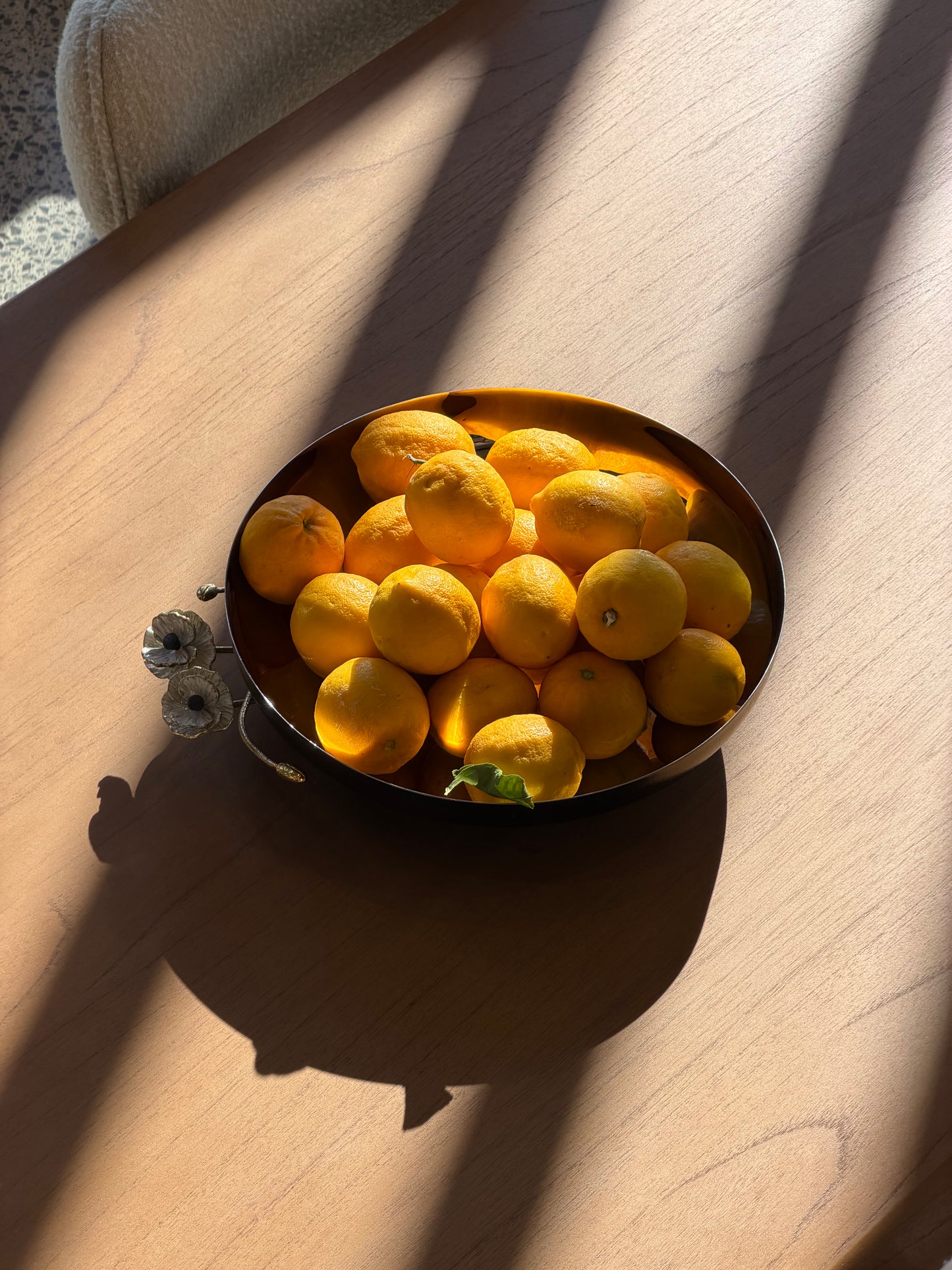 Anemone Large Footed Platter  Michael Aram - Steel bowl