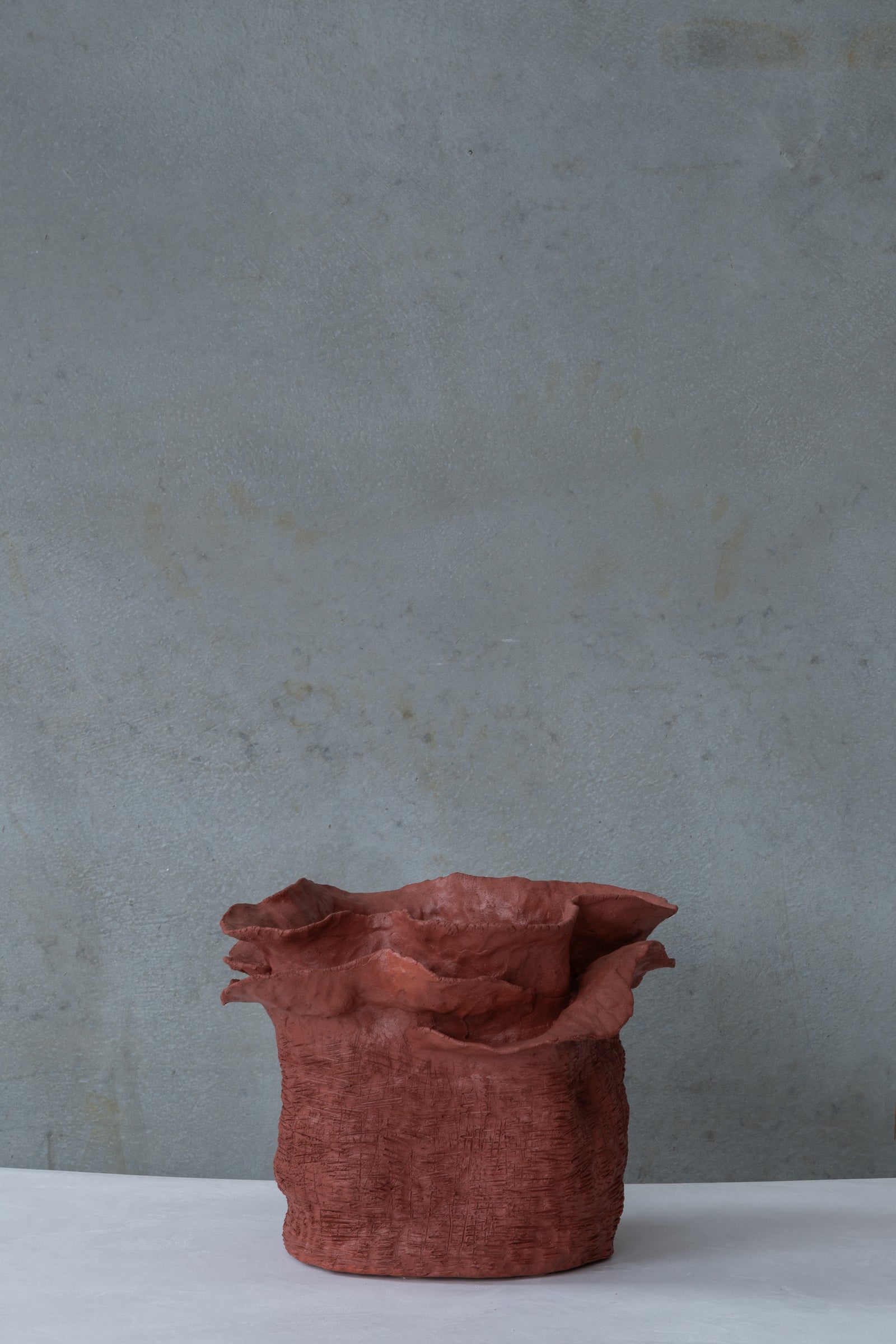 Flower Terracotta Bowl ****( Broken )**** Nebula Craftwork