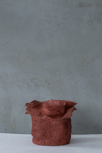 Flower Terracotta Bowl ****( Broken )**** Nebula Craftwork