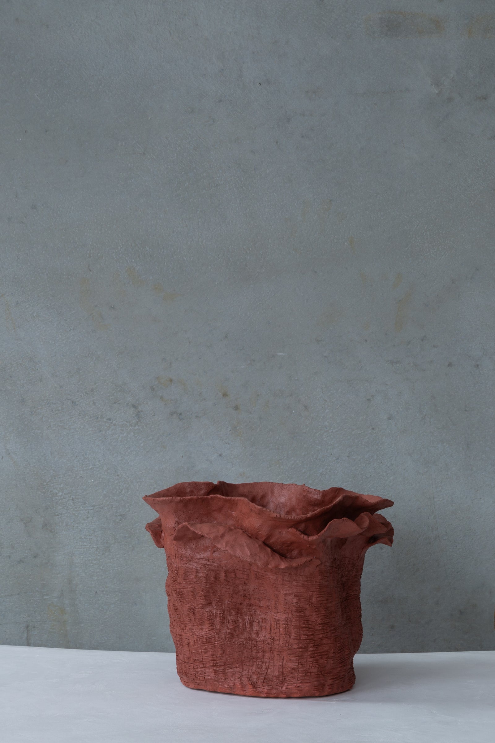 Flower Terracotta Bowl ****( Broken )**** Nebula Craftwork