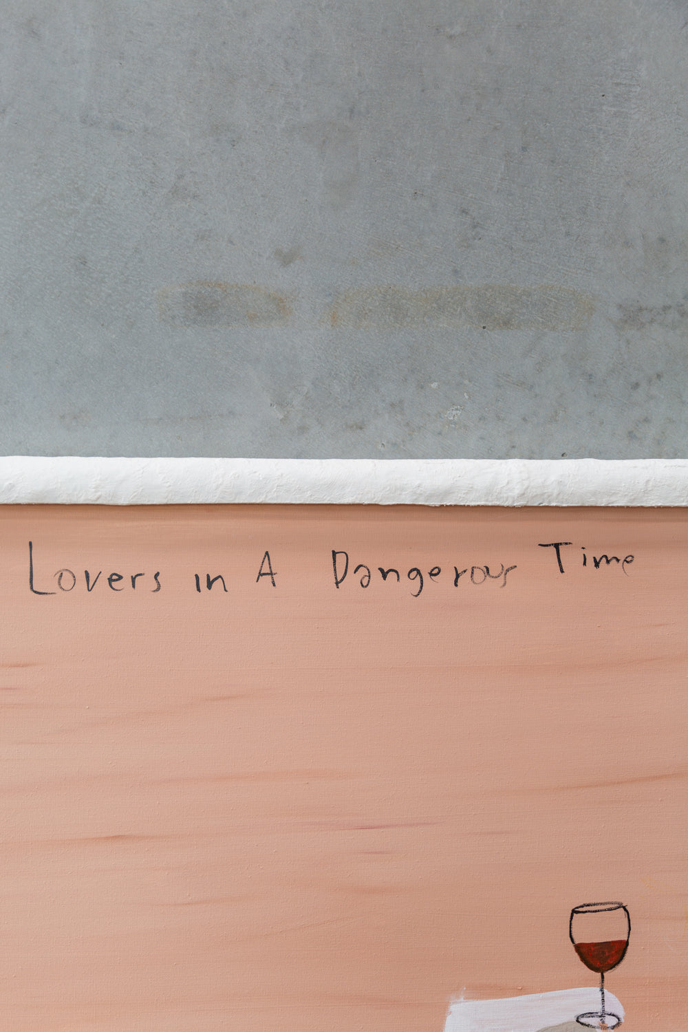 Lovers in a Dangerous Time Painting | By Rizz RizzRizzRizz