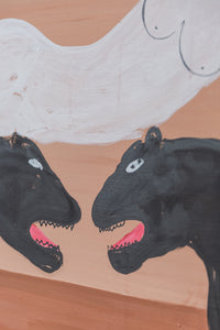 Lovers in a Dangerous Time Painting | By Rizz RizzRizzRizz