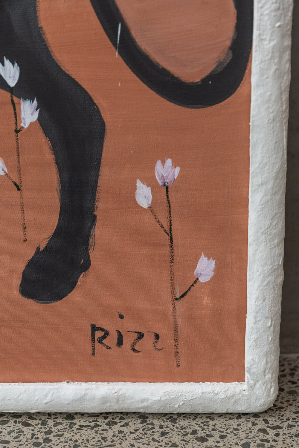Lovers in a Dangerous Time Painting | By Rizz RizzRizzRizz
