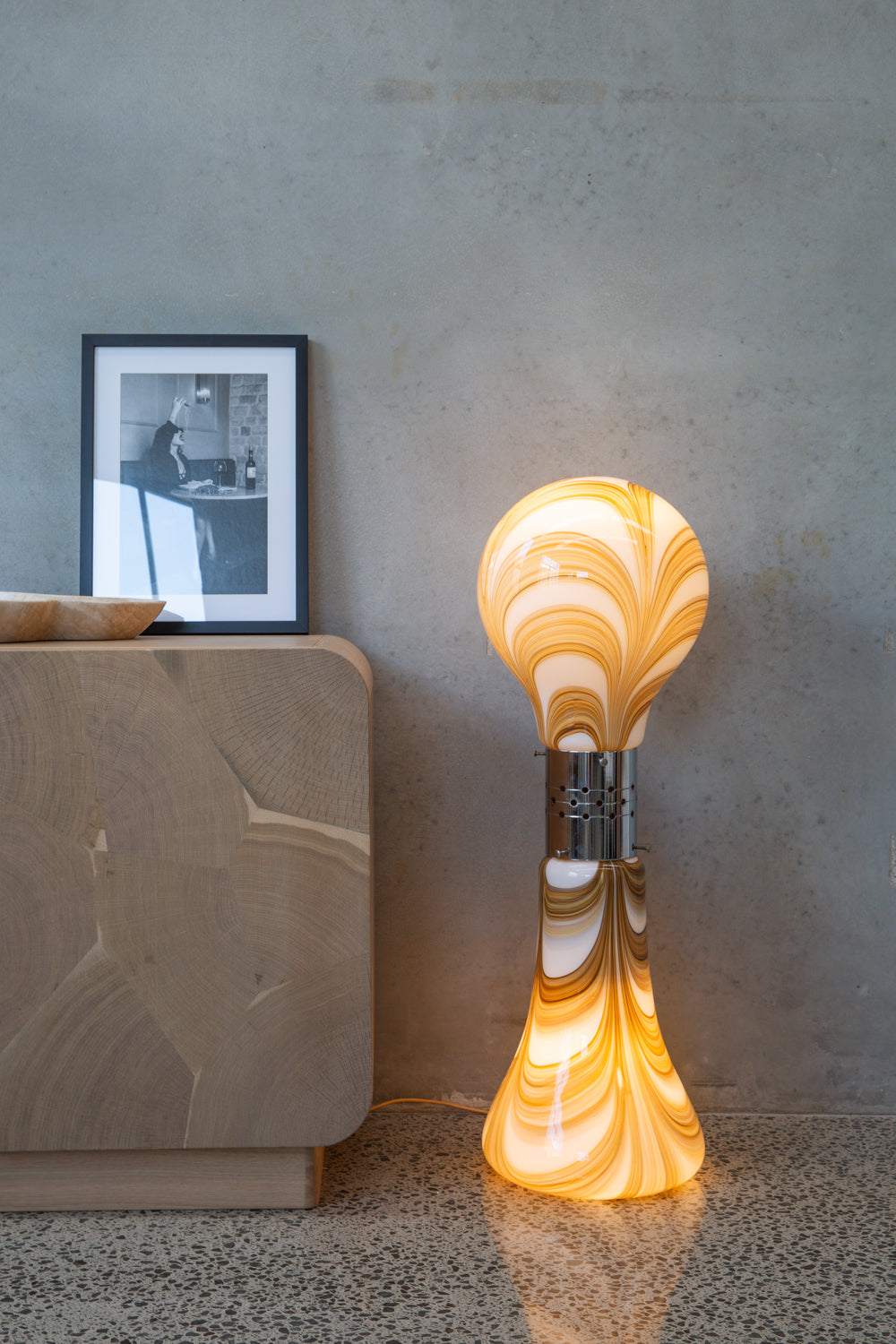 1970s Italian Brillo lamp by Carlo Nason Made in Murano, Venice