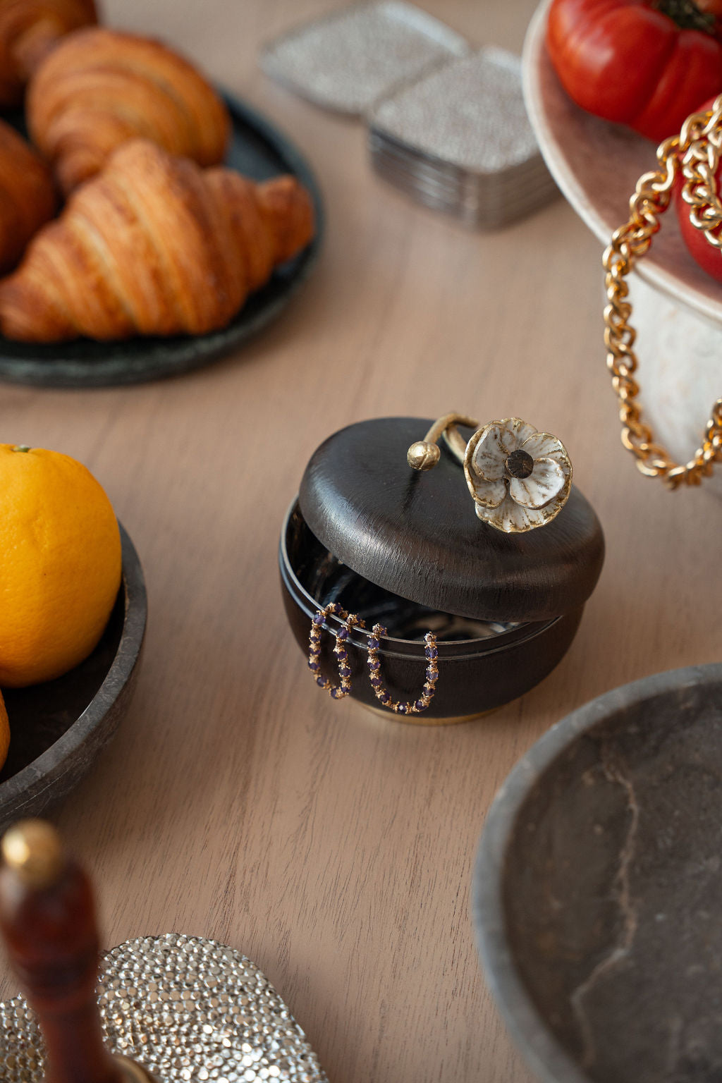 Anemone Covered Candy Dish — Michael Aram | Amier Home