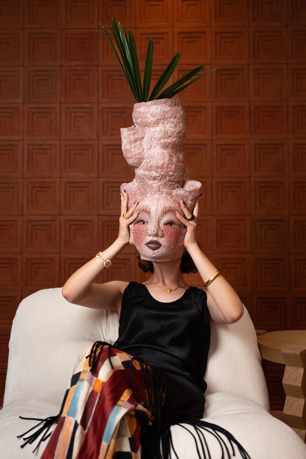 Face — Sculpture by Nebula Craftwork — view 2 | Amier Home