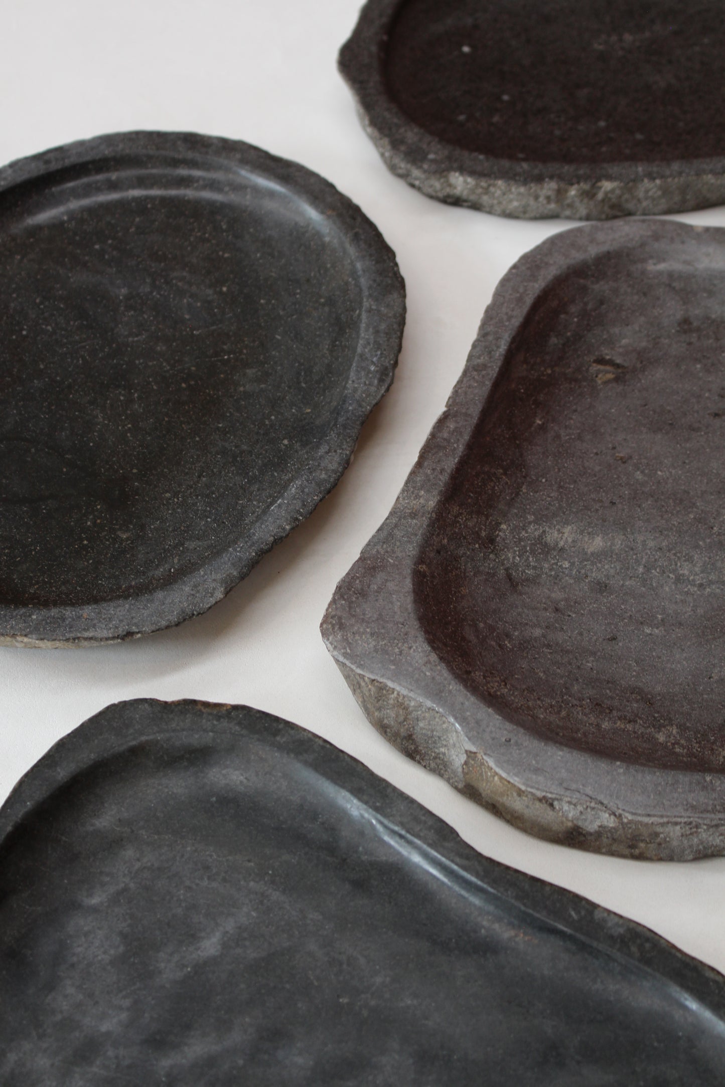 Organic Cut River stone tray