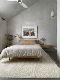 Barbary texturized Rug 100% wool beige