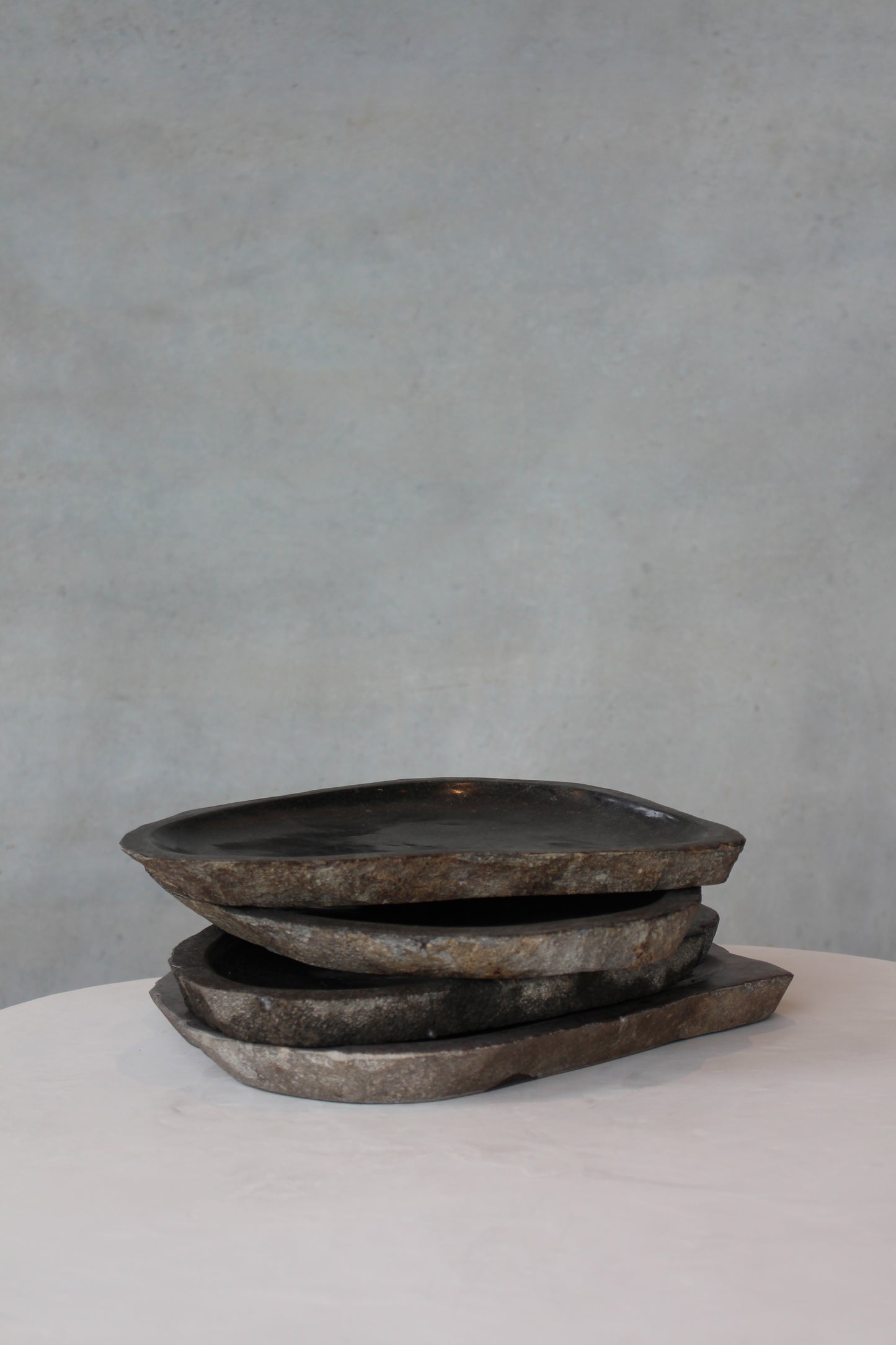 Organic Cut River stone tray