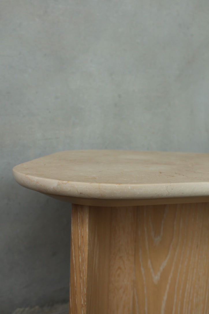 Omada End Table | Marble Top Janish Home
