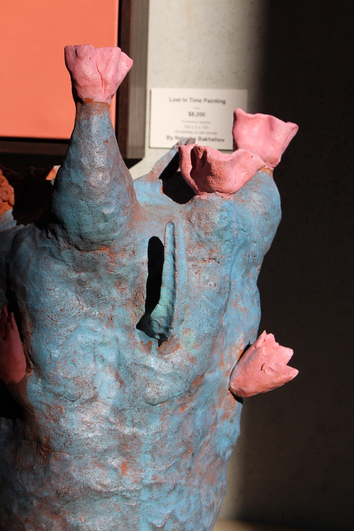 Blue Tree Vase | Handcrafted Sculpture
